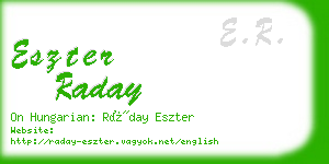 eszter raday business card